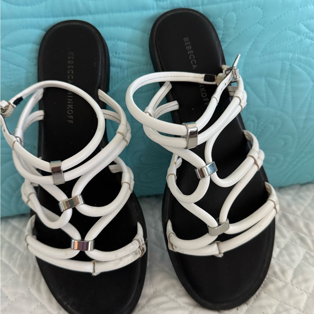 Rebecca Minkoff White Sandals